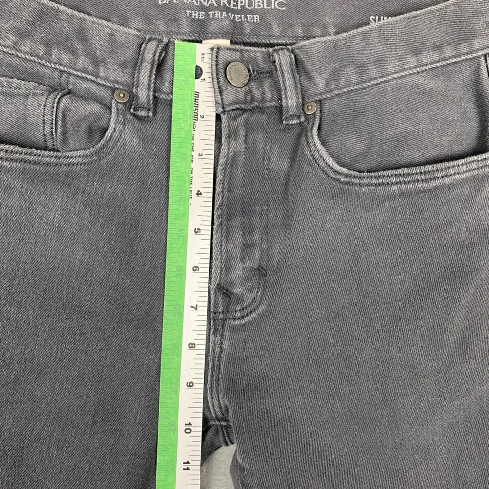 Banana Republic Traveler Slim Fit Stretch Denim Jeans‎ Mens 30 Gray